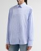 ANINE BING Women's Essie Striped Cotton Button-Front Shirt - 4
