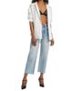 Anine Bing Women's Gavin High-Rise Distressed Wide Crop Jeans - 2