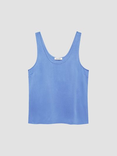 Anine Bing Women's Lea Double-Face Silk Charmeuse Tank