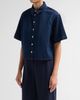 ANINE BING Women's Lincoln Denim Crop Shirt - 4