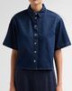 ANINE BING Women's Lincoln Denim Crop Shirt - 5