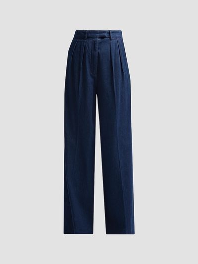 ANINE BING Women's Lou Denim Wide-Leg Jeans