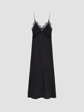 Anine Bing Women's Magnolia Lace-Trimmed Maxi Dress