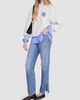 Anine Bing Women's Miles Waves Cotton Fleece Crewneck Sweatshirt - 2