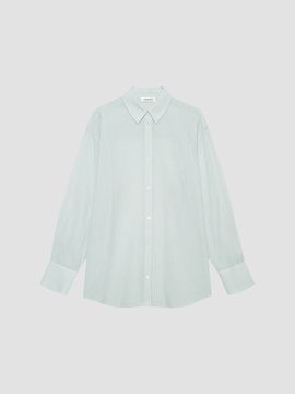 Anine Bing Women's Plaza Striped Cotton Shirt