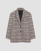 ANINE BING Women's Quinn Plaid Oversized Blazer - 6
