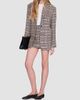 ANINE BING Women's Tierra Check Mini Skirt - 2