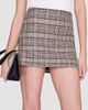 ANINE BING Women's Tierra Check Mini Skirt - 4