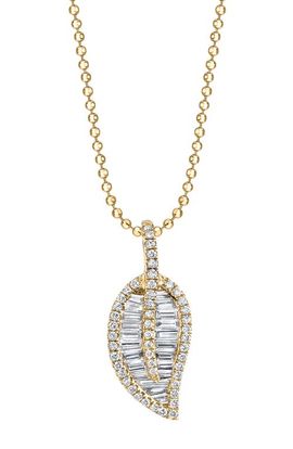 Anita Ko Anita Ko 18k Gold Diamond Leaf Pendant Necklace