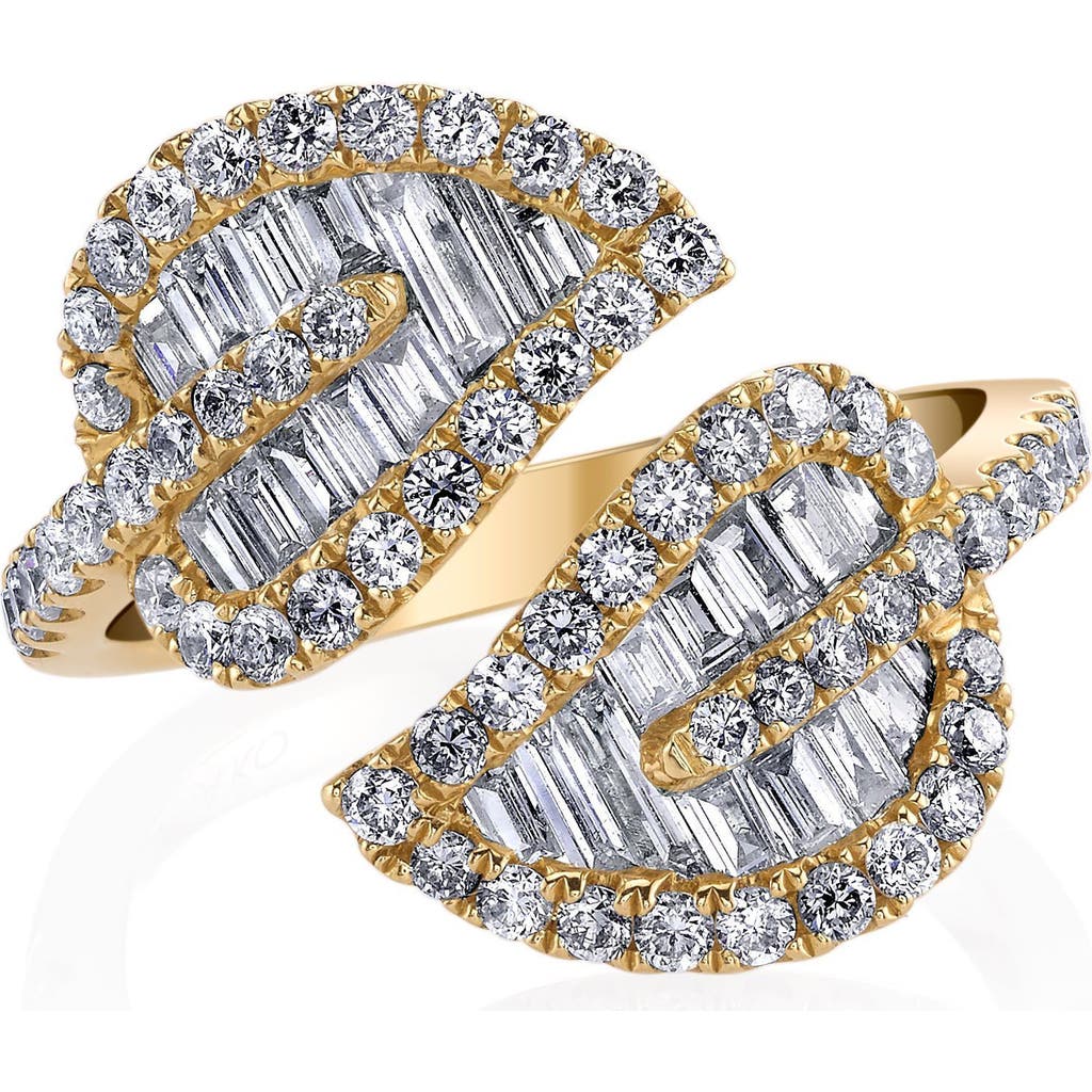 Anita Ko Anita Ko 18k Gold Diamond Leaf Ring