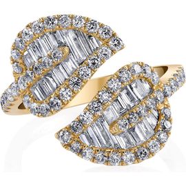 Anita Ko Anita Ko 18k Gold Diamond Leaf Ring