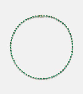Anita Ko Anita Ko 18kt gold choker with emeralds