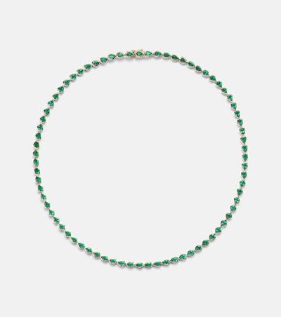 Anita Ko Anita Ko 18kt gold choker with emeralds