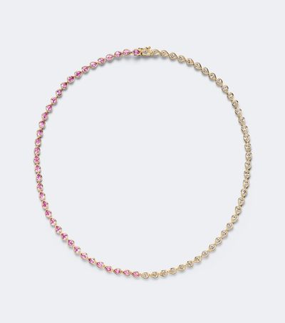 Anita Ko Anita Ko 18kt gold choker with sapphires and diamonds