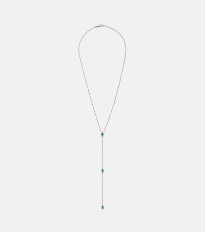 Anita Ko Anita Ko 18kt gold necklace with emeralds