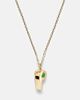 Anita Ko Anita Ko 18kt gold pendant necklace with emeralds - 4