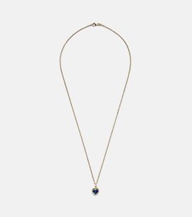 Anita Ko Anita Ko 18kt gold pendant necklace with sapphire and diamonds