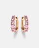 Anita Ko Anita Ko 18kt rose gold (750/1000) huggie earrings with sapphires - 1