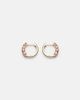 Anita Ko Anita Ko 18kt rose gold (750/1000) huggie earrings with sapphires - 4
