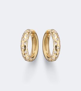 Anita Ko Anita Ko Cosmo 18kt gold hoop earrings with diamonds