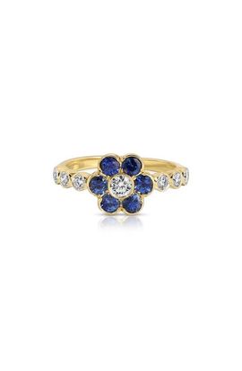 Anita Ko Anita Ko Flora 18k Gold Sapphire & Diamond Ring