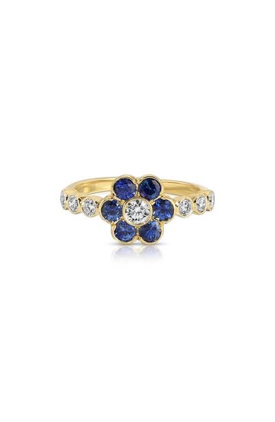 Anita Ko Anita Ko Flora 18k Gold Sapphire & Diamond Ring