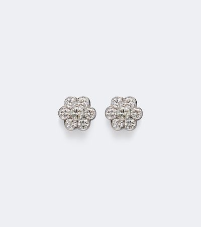 Anita Ko Anita Ko Flora 18kt white gold earrings with diamonds