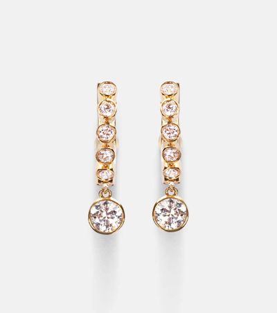 Anita Ko Anita Ko Melrose 18kt gold huggie earrings with diamonds