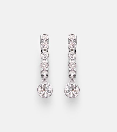 Anita Ko Anita Ko Melrose 18kt white gold huggie earrings with diamonds