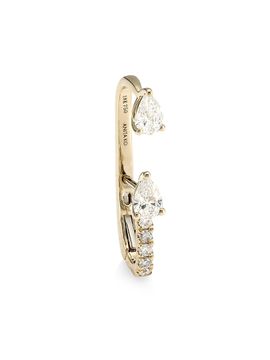 Anita Ko Women's 18K Yellow Gold & Diamond Single Lobe Huggie Earring