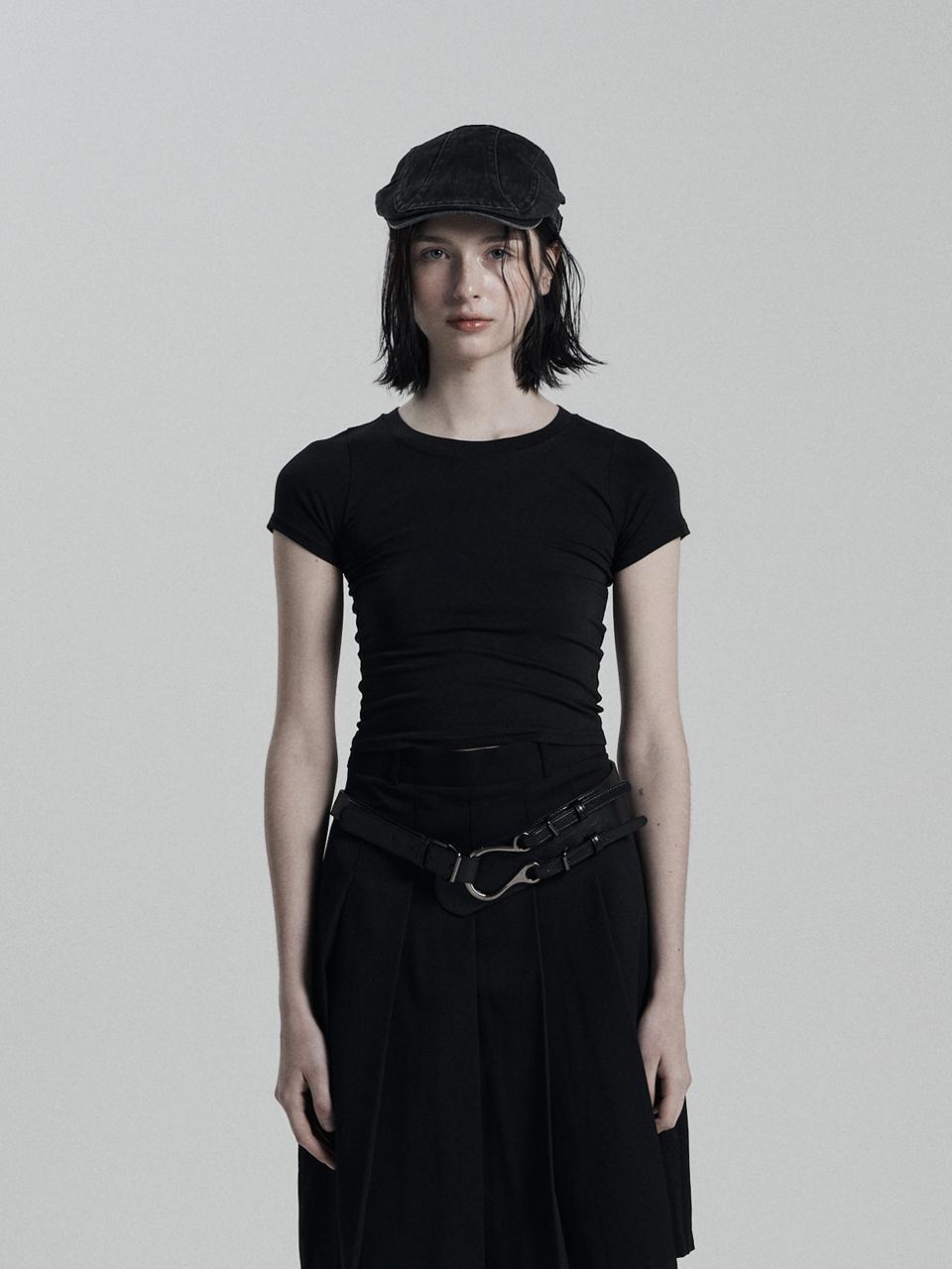 ANIV Basic Round Premium Blend T-shirt [Black]