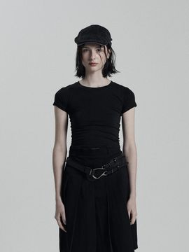 ANIV Basic Round Premium Blend T-shirt [Black]