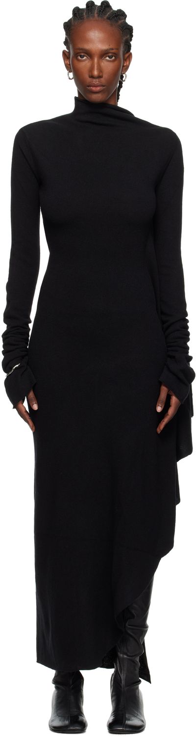Ann Demeulemeester Ann Demeulemeester Black Vabu Maxi Dress