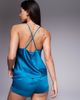 Ann Summers Ann Summers Adoration cami and shorts set in teal-Green - 2