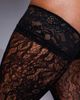 Ann Summers Ann Summers all over lace hold ups in black - 4