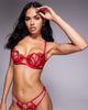 Ann Summers Ann Summers Desiring Decadence non padded balconette bra in red - 4