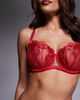 Ann Summers Ann Summers Fuller Bust Desiring Decadence non-padded balconette bra in red - 4