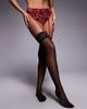 Ann Summers Ann Summers glossy stockings and garter belt set in black - 1