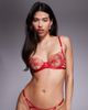 Ann Summers Ann Summers Incensing non padded balcony bra in red - 4