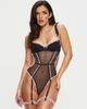Ann Summers Ann Summers Locked on Love crotchless bodysuit in black - 3