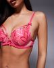 Ann Summers Ann Summers Love Struck padded plunge bra in pink - 4