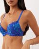 Ann Summers Ann Summers Neon Moon floral lace padded plunge bra in blue and purple - 2
