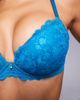 Ann Summers Ann Summers Sexy Lace contrast padded plunge bra in teal-Green - 2