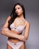 Ann Summers Ann Summers Sexy Lace non padded plunge bra in pink polka dot - 1