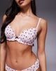 Ann Summers Ann Summers Sexy Lace non padded plunge bra in pink polka dot - 3