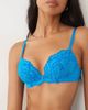 Ann Summers Ann Summers Sexy Lace padded plunge bra in bright blue - 2