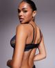 Ann Summers Ann Summers Sexy Lace two tone non padded bralet in black/blue - 4