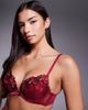 Ann Summers Ann Summers Shimmering padded plunge bra in red/pink - 1