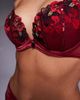Ann Summers Ann Summers Shimmering padded plunge bra in red/pink - 2