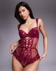 Ann Summers Ann Summers Sweet Romance Lace Bodysuit in burgundy-Red - 1